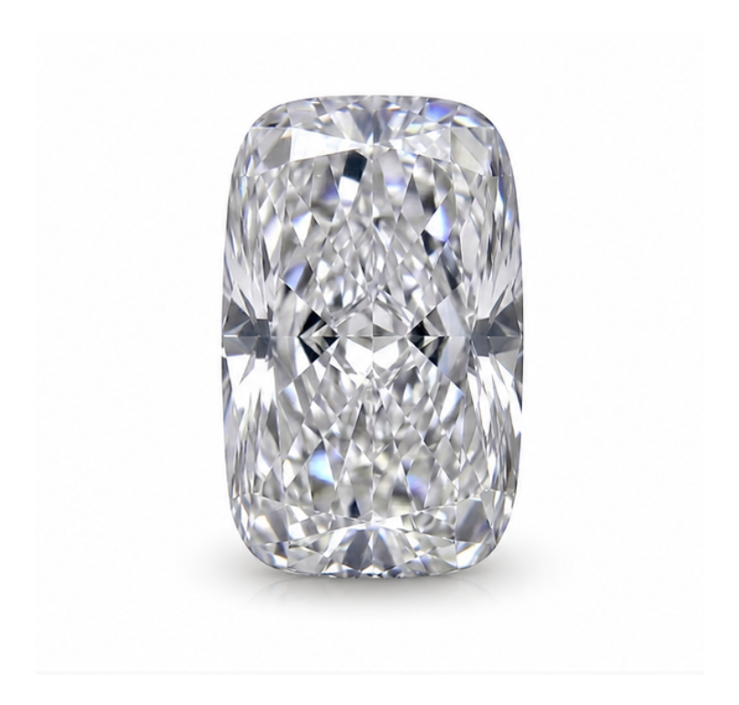 Long Cushion Cut Loose Lab Grown Diamond Stone SI1 IGI Certified