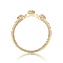 Load image into Gallery viewer, white sapphire ring design, barbie inspired jewelry, affordable ring design