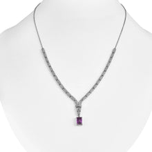 Load image into Gallery viewer, Natural Amethyst Art Deco Necklace