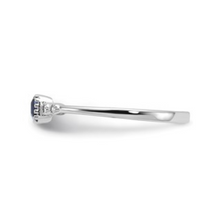 Load image into Gallery viewer, Blue Spinel and White Sapphire Ring