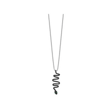 Load image into Gallery viewer, Black Spinel Snake Necklace