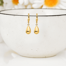 Load image into Gallery viewer, 10K Gold Teardrop Dangle Earrings