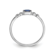 Load image into Gallery viewer, Blue Spinel and White Sapphire Ring