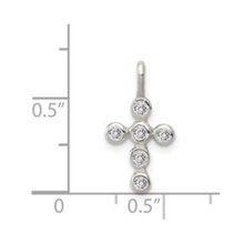 Load image into Gallery viewer, Cross Cubic Zirconia Charm Cross Pendant