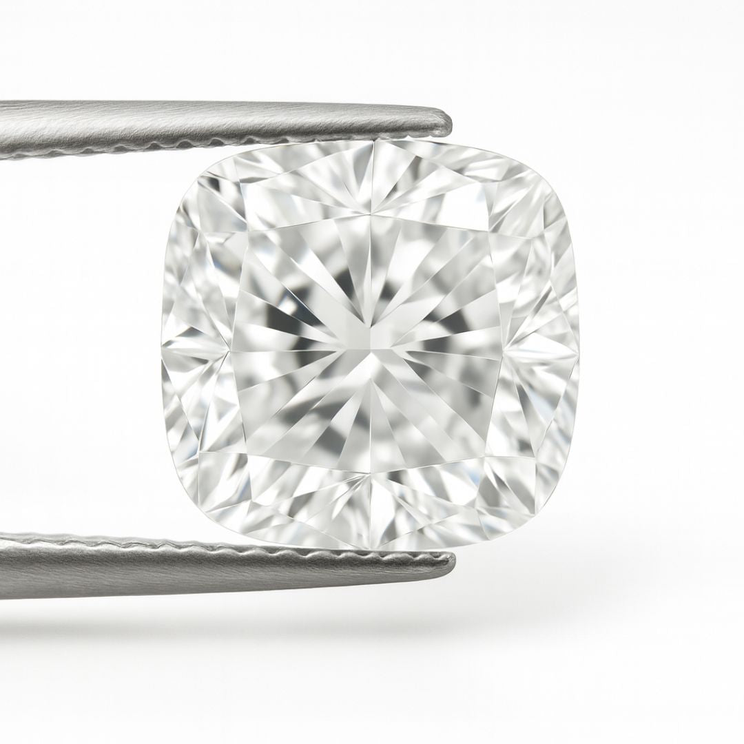 Cushion Cut Loose Lab Grown Diamond Stone VVS2 IGI Certified