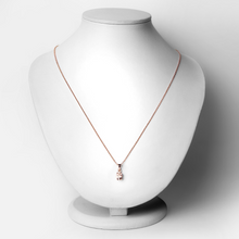 Load image into Gallery viewer, Genuine Morganite Solitaire Necklace