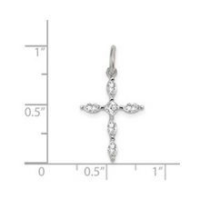 Load image into Gallery viewer, Cubic Zirconia Cross Charm Pendant