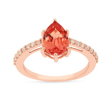 Load image into Gallery viewer, teardrop ring design, sapphire ring for women
