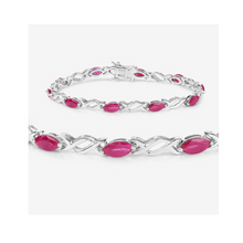 Load image into Gallery viewer, Genuine Ruby Crossover Bracelet