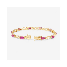 Load image into Gallery viewer, Genuine Ruby Crossover Bracelet