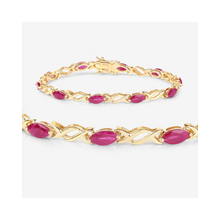 Load image into Gallery viewer, Genuine Ruby Crossover Bracelet