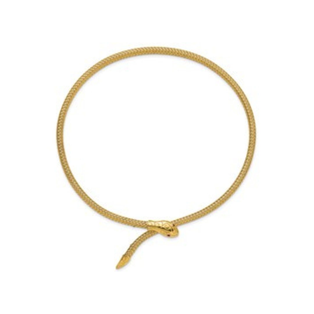 18K Ruby Snake Neck Collar