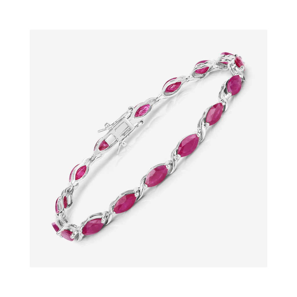 Genuine Ruby 10K Gold Bracelet