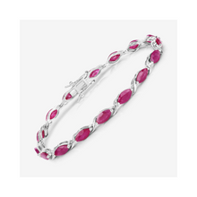 Load image into Gallery viewer, Genuine Ruby 10K Gold Bracelet