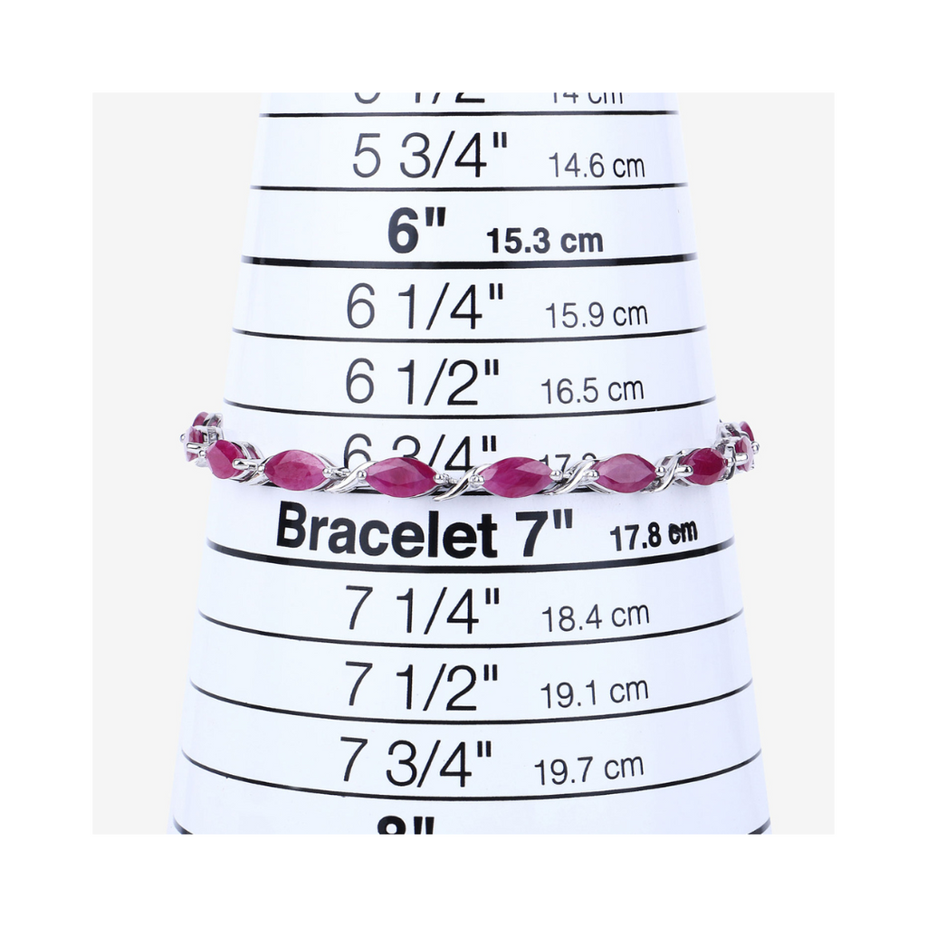 Genuine Ruby 10K Gold Bracelet