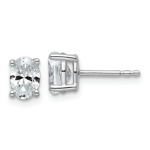 Load image into Gallery viewer, oval diamond, oval diamond solitaire, diamond studs design