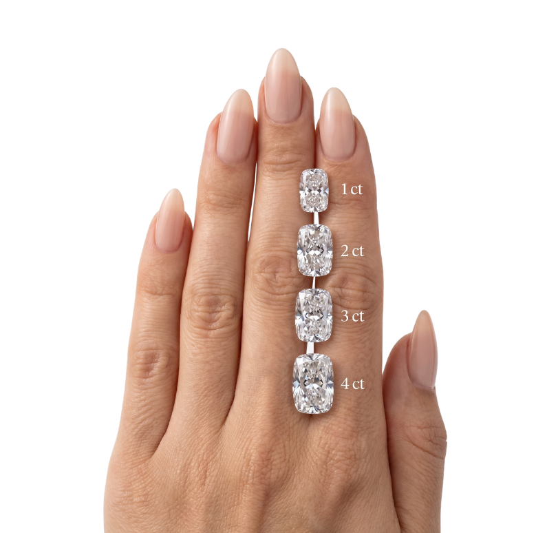 Long Cushion Cut Loose Lab Grown Diamond Stone VVS1 IGI Certified
