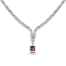 Load image into Gallery viewer, Natural Amethyst Art Deco Necklace
