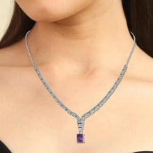 Load image into Gallery viewer, Natural Amethyst Art Deco Necklace
