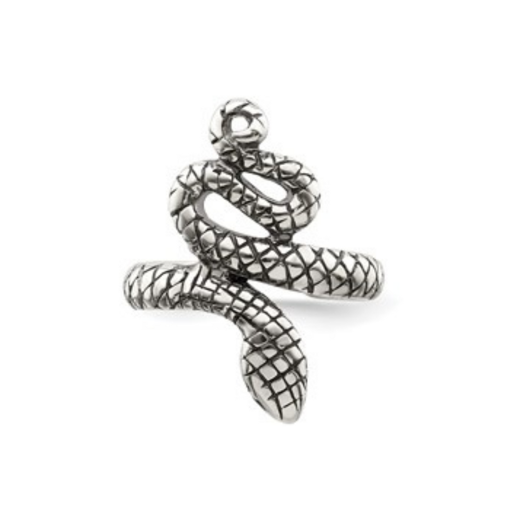 Antiqued Snake Toe Ring