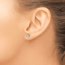 Load image into Gallery viewer, model wearing diamond, diamond stud designs, studs for men