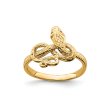 Load image into Gallery viewer, 14K Gold Snake Ring
