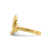 Load image into Gallery viewer, 14K Gold Snake Ring