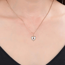Load image into Gallery viewer, Mother Of Pearl Heart Pendant Necklace