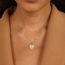 Load image into Gallery viewer, Mother Of Pearl Heart Pendant Necklace