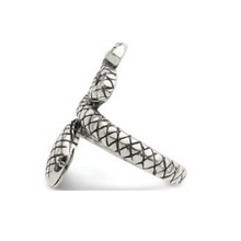 Load image into Gallery viewer, Antiqued Snake Toe Ring