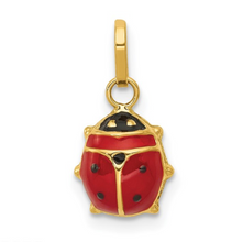 Load image into Gallery viewer, 14k Gold Ladybug Charm