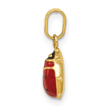 Load image into Gallery viewer, 14k Gold Ladybug Charm