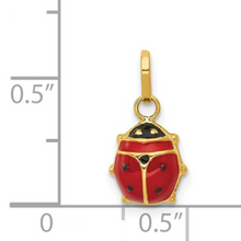 Load image into Gallery viewer, 14k Gold Ladybug Charm