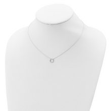 Load image into Gallery viewer, Sterling Silver CZ Circle Necklace
