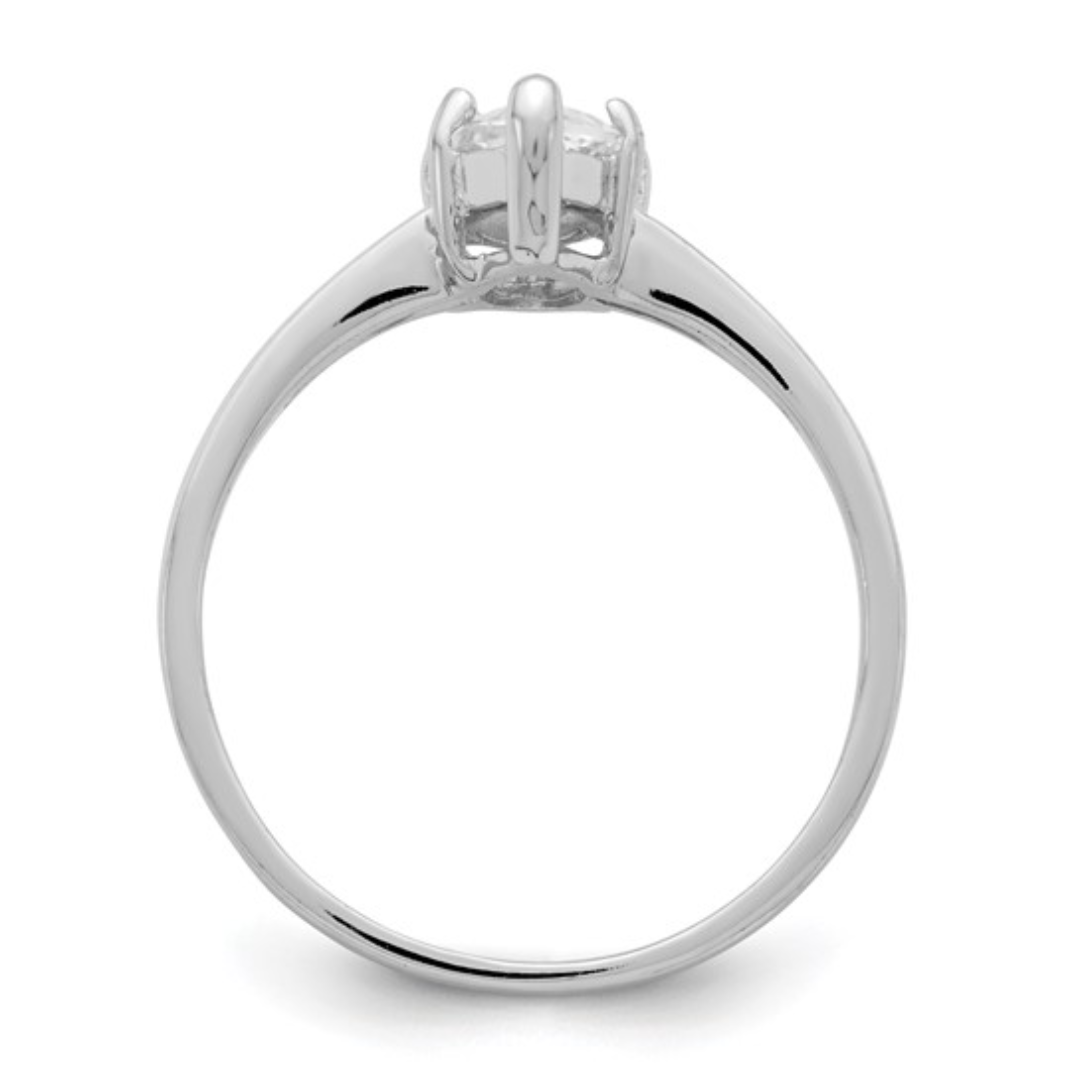 Marquise Cz Solitaire Ring