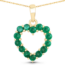 Load image into Gallery viewer, 10K Yellow Gold Ruby Heart Necklace