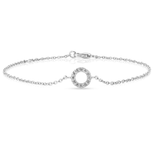 Load image into Gallery viewer, Lab Grown Diamond Pave Open Circle Bracelet