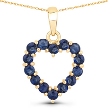 Load image into Gallery viewer, 10K Yellow Gold Ruby Heart Necklace