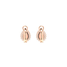 Load image into Gallery viewer, Natural Pink Opal Leverback Silver Earrings