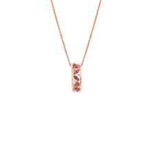 Load image into Gallery viewer, Natural Garnet Vertical Drop Pendant Necklace