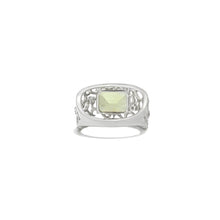 Load image into Gallery viewer, Emerald Cut Lemon Quartz Silver Filigree Ring