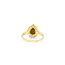Load image into Gallery viewer, Golden Tigers Eye Pear Shaped Silver Ring