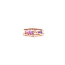 Load image into Gallery viewer, Natural Rhodolite and Multi Stone Silver Ring
