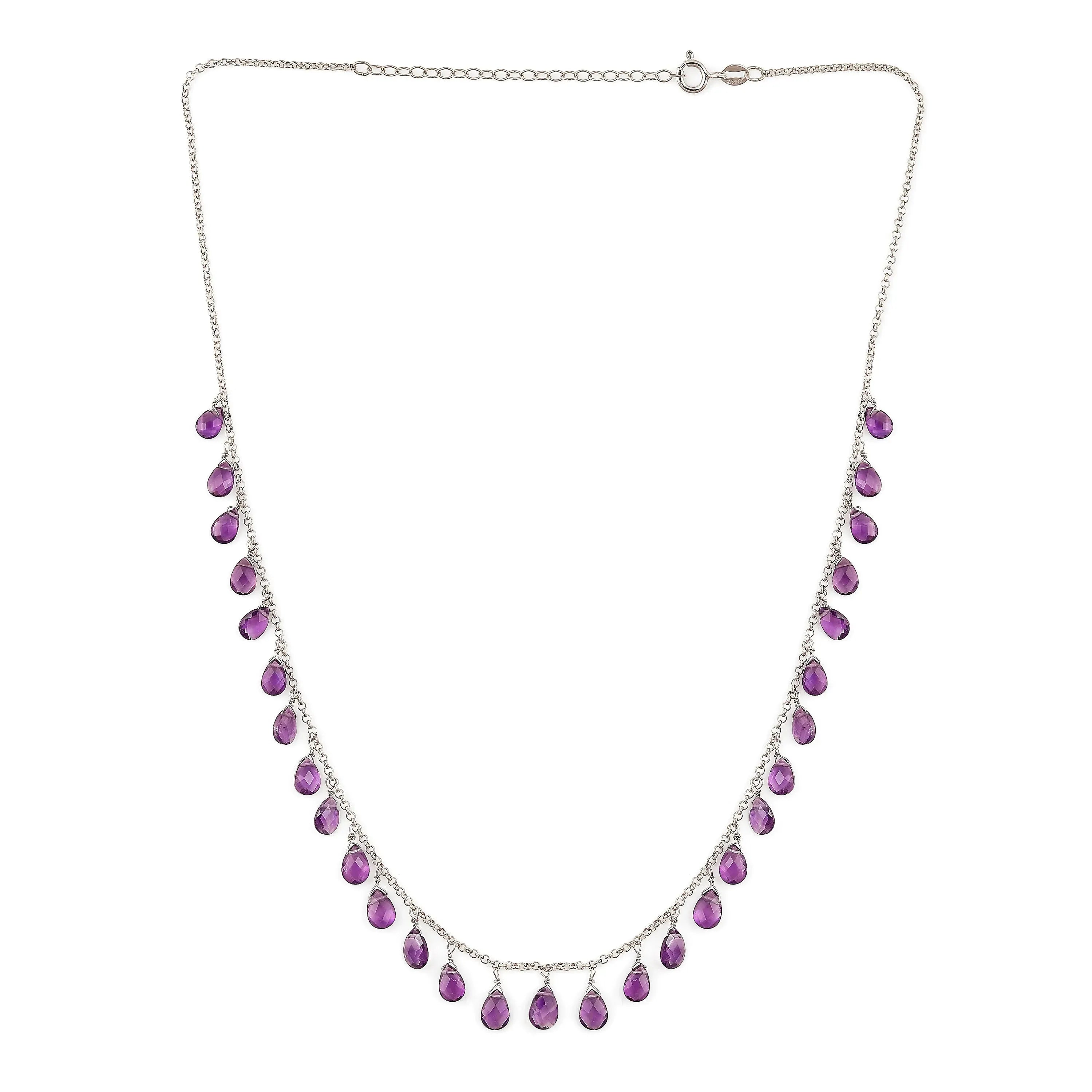 Dainty Amethyst Layer Necklace