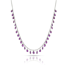 Load image into Gallery viewer, Dainty Amethyst Layer Necklace