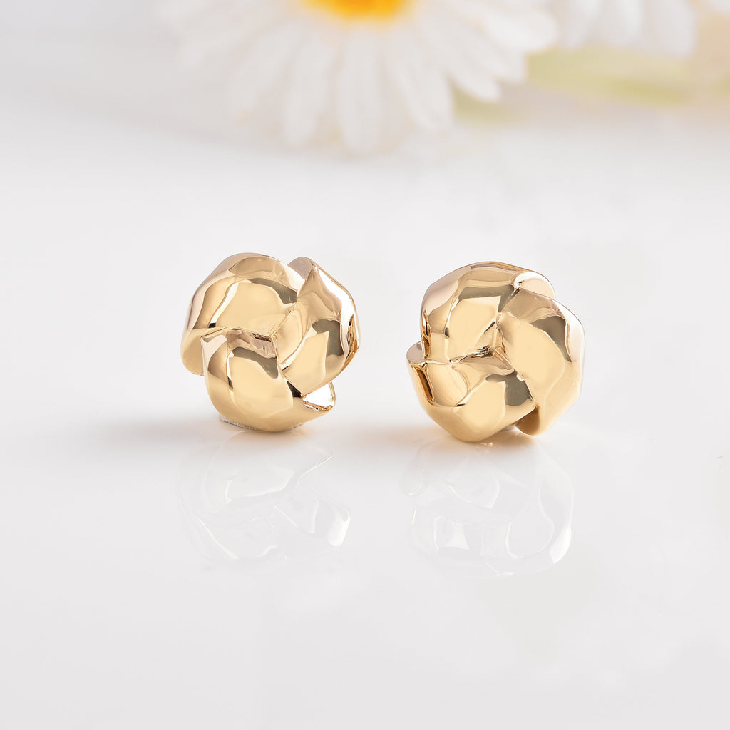 18K Gold Vermeil  Knot Earrings