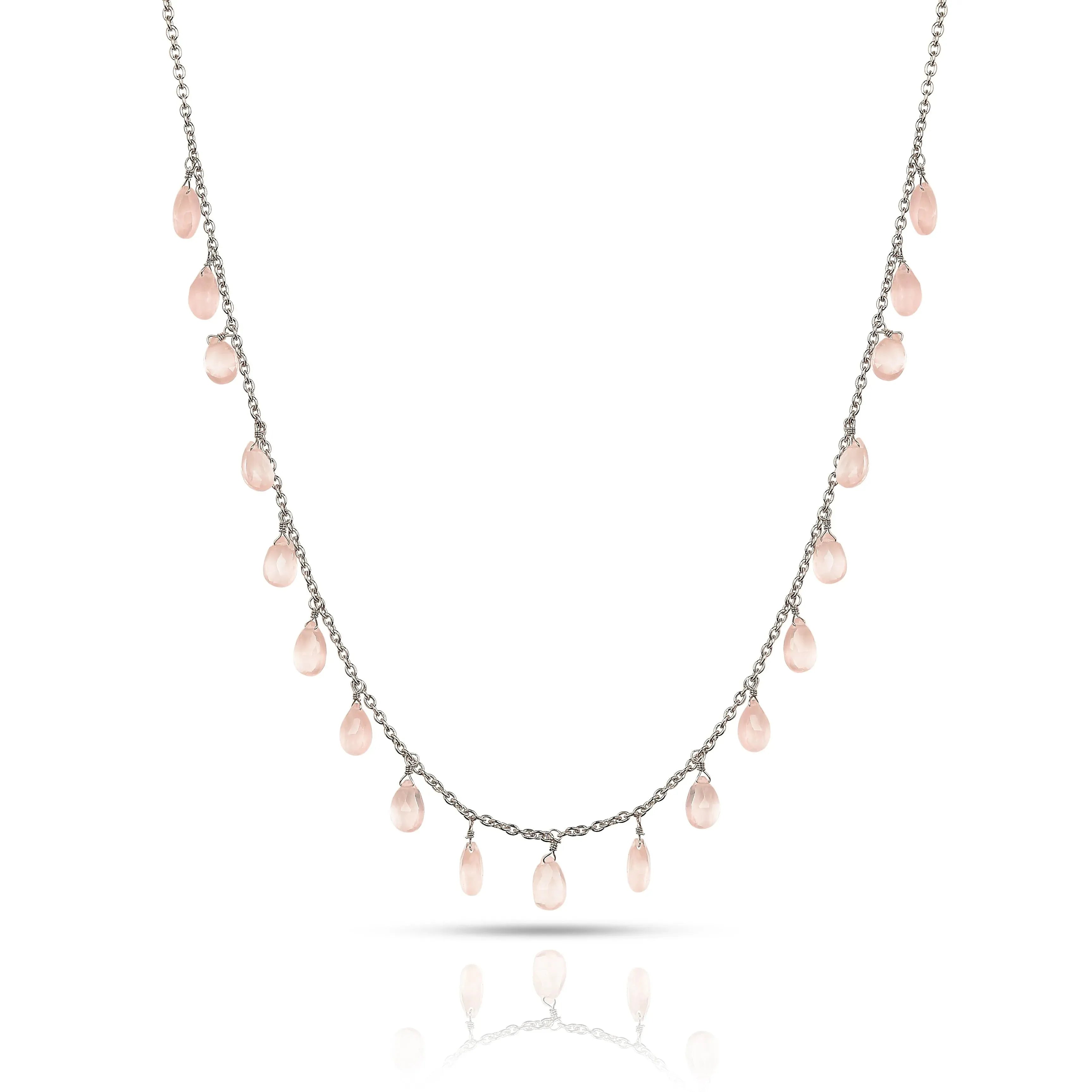 Rose Quartz Layer Necklace