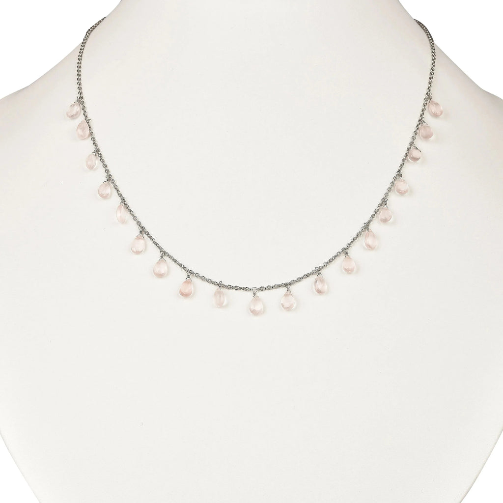 Rose Quartz Layer Necklace