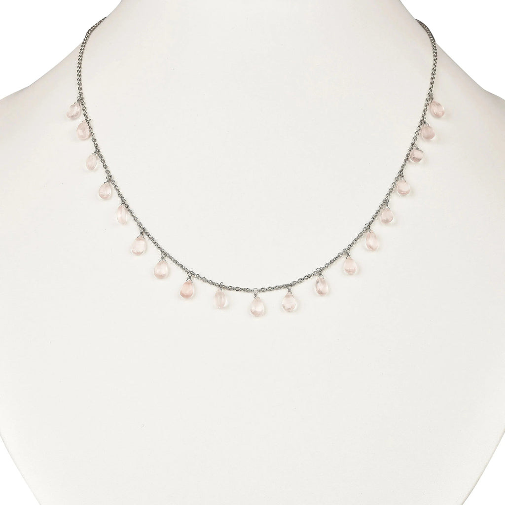 Rose Quartz Layer Necklace
