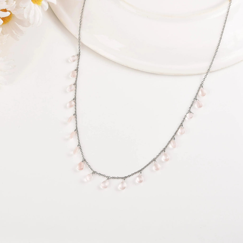 Rose Quartz Layer Necklace